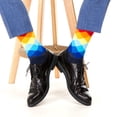 thumbnail image 2 of NKZNKZ 3 Pairs Mens Dress Socks Casual Dress Socks Men's Fashion Casual Crew Dress Socks-Funky Pack, 2 of 7