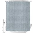 thumbnail image 2 of Sky Blue Plaid Shower Curtains for Bathroom, Farmhouse Buffalo Checkered Gingham Waterproof Fabric Shower Curtain, Decorative Bathroom Curtain for Bathtub, 36"x72", No Hooks Included, 2 of 9