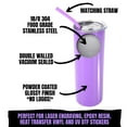 thumbnail image 5 of ProSub 20oz Epoxy & Engravable Coated Stainless Steel Skinny Tumbler - Purple, 5 of 11