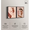 thumbnail image 2 of Abstracted Serenity Canvas Print Modern Abstract Art Set by Art Remedy, Black Frame, 10 x 15, 2 of 6