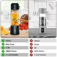 thumbnail image 6 of Nuwave 18 oz Portable Blender for Shakes and Smoothies with 6-Piece-Blade for Crushing Ice and Fruit, 6 of 8