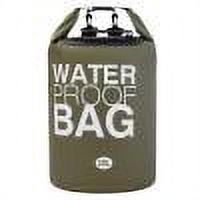 Bolsa Impermeable Bolsa de rafting a la deriva de 30L Bolsa impermeable de natación de PVC de gran capacidad (verde militar)