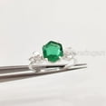 thumbnail image 2 of Hexagon Emerald Ring, 925 Sterling Silver, Marquise CZ Ring, Women Ring, Hydro Emerald Ring, May Birthstone, Christmas, Thanksgiving, Tiny Dainty Ring, Handmade, Statement Jewelry, Anniversary, 2 of 8