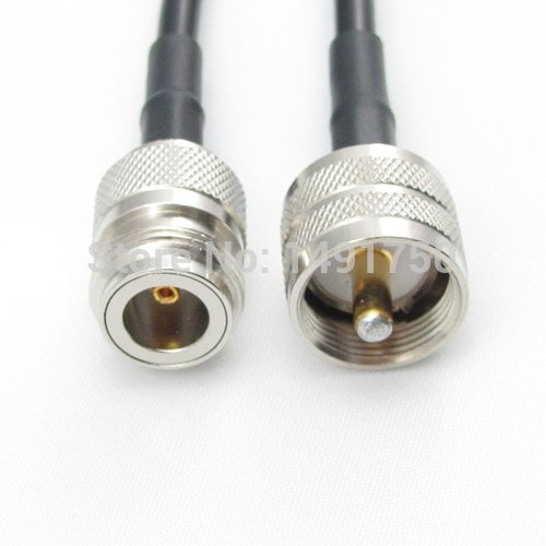 UHF male plug to N female jack RF Coaxial Pigtail Jumper Cable RG58 3feet 100cm Quick USA Shipping