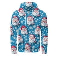 thumbnail image 5 of WTOBBY Men's Loose-Fit Casual Hooded Drawstring Jacket, Christmas Print Pullover Sweatshirt, Unisex Streetwear Outerwear for Sports and Daily Wear,Sky Blue 3XL, 5 of 8