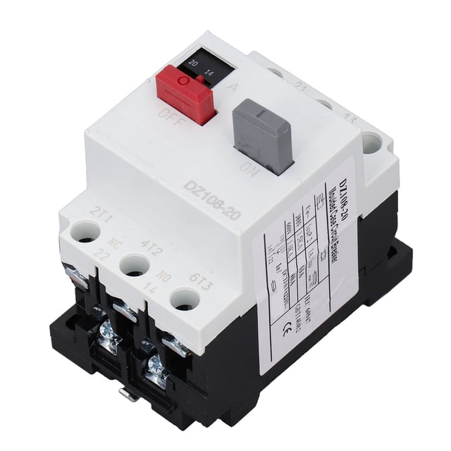 Motor Protector Circuit Breaker, AC380V 3P Circuit Protector, DIN Rail Mount, for Household Appliances, Electrical Industry, Distribution Boxes