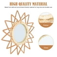 thumbnail image 6 of Minkissy Vintage Star Shaped Rattan Mirror Living Room Decoration 1 Pc 12.2x12.2in, 6 of 8