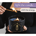 thumbnail image 5 of Black Crystal Candle for Women - 12oz Wood Wick Candle that Crackles with Natural Soy Wax. Luxurious Slow Burn, for Meditation. Includes Amethyst & Smokey Quartz Crystals, 5 of 5