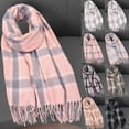 thumbnail image 5 of WREESH Women's Fashionable Printing Blanket Scarf, Soft Skin-Friendly Warm Thick Wool Winter Comfort Green, 5 of 5