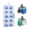 XBOX ONE XBOXONE Seires x TMR Blue, variant on Kothab Qualitied TMR Electromagnetic Joystick Replacement for PS4/Xbox one/PS5/Switch Pro/Xbox one elite-10 Packs (TMR XBOX ONE)