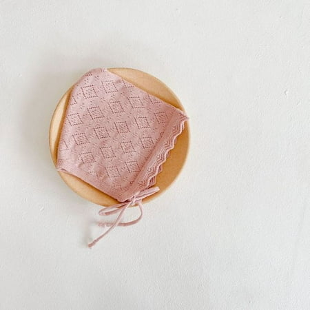 

DancePeanut Cute Baby Girl Hats Spring Autumn Infant Princess Maid Hat Photography Prop Toddler Multicolor Lace Hollow Knit Hat Bonnet Gifts