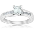 thumbnail image 1 of 1 1/2ct Emerald Cut Diamond  Engagement Ring 14k White Gold, 1 of 3