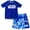 Blue, variant on Star Wars Millennium Falcon TIE Fighter X-Wing Little Boys Rash Guard and Swim Trunks Outfit Set Little Kid to Big Kid