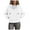 White, variant on zaveiop Hoodies for Women Zip Up Cropped Sweatshirts Casual Full Zip Jackets 2024 Fall Fashion Clothes with Pockets (White, L)