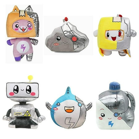 Lankybox Boxy + Foxy + Rocky Plush Soft Stuffed Toy Kid Game Figure ...