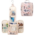 thumbnail image 5 of WANDF Hanging Toiletry Bag for Women,Travel Size for Toiletry,Water-Resistant Dopp Kit Cosmetic Organizer with Hook, Makeup Bag for Travel,Business Trip,Bathroom(Flamingo), 5 of 9
