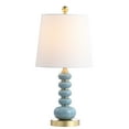 thumbnail image 4 of Safavieh Trace Modern 20 in. H Lamp, Light Blue Marble/Brass Gold, 4 of 5