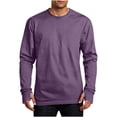 thumbnail image 5 of Long Sleeve T-Shirt for Men Ghalytn Crew Neck Athletic Top - Stretch Tee with Thumb Holes, 5 of 5