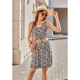 thumbnail image 3 of Ekouaer Women Nightgown with Pockets Sleep Shirts Sleeveless Sleepwear Pleated Front Nightshirt Tank Nightdress, 3 of 6