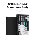 thumbnail image 3 of Keychron Q3 Max Hot-swappable RGB Mechanical Keyboard 2.4 GHz & Bluetooth Jupiter Red Switch Aluminum Frame TKL Layout (87 Keys) for Windows Mac OS, Carbon Black (Q3M-M1), 3 of 12