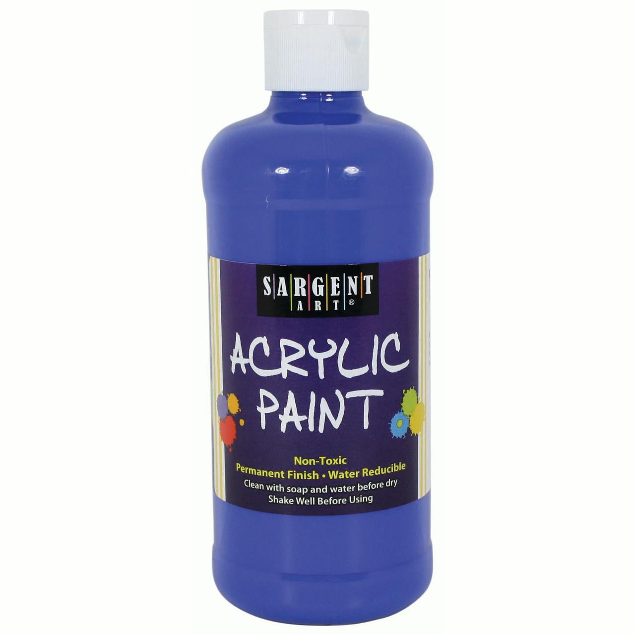 Sargent Art® Acrylic Paint, 16 oz. Squeeze Bottle, Blue, 3/pkg