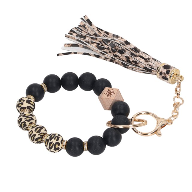 Pulsera de cuentas, llavero de silicona, pulsera, llaves de coche, llavero, pulsera, llavero, ultra sensible