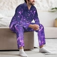 thumbnail image 7 of Picia Purple Bubble Abstract Art Pattern Men’s Long-Sleeve Sleepwear Set - Soft 2-Piece Loungewear with Pockets, Comfy PJs for Relaxing Nights-X-Large, 7 of 7