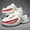 C0818-1 White Red, variant on Beach Shoes with Shark Mouth Design, Comfortable Soft-Soled Footwear for Men That Adds Height, Breathable Sandals for Outdoor Use in Summer