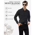 thumbnail image 4 of Sanfu® Camisa Ajustada De Negocios De Color Liso Para Hombre, 4 of 7