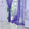 TIMIFIS Rideaux Transparents 1 PCS Tulle Uni pour Porte et Fenêtre Panneau de Rideau Foulard Transparente Cantonnières Rideaux Été