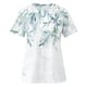 thumbnail image 5 of Fiudx Ofertas Flash Del Día Solo En Línea Mujer Estampado Cuello Redondo Encaje Ahuecado Manga Corta Pulóver Blusa Camiseta Tops, 5 of 5