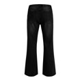thumbnail image 5 of hoksml Men's High Waisted Flare Jeans Elastic Back Waist Vintage 70s Wide Leg Denim Pants Casual Retro Trousers, 5 of 6
