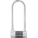 thumbnail image 1 of 5 Digit Combination Padlock Alloy Safety U Shaped Code Lock Extra Long Locker Lock With Code Lock(silver), 1 of 5