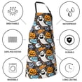 thumbnail image 5 of Goofa Happy Halloween2 Printed Waterproof Apron 33" Chef Aprons for Men Heavy Duty Chemical Work Apron Adjustable Bib Apron, 5 of 9