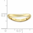 thumbnail image 4 of Sterling Silver Polished Gold-Plate Wave Ring, 4 of 7