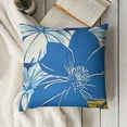 thumbnail image 3 of SHANXI Flower Palm Leave Print Throw Pillow Covers Decorative Throw Pillows for Couch Sofa Bed Throw Pillow Cover Cushion Covers Pillowcases for Holiday Decorative 20x20in, 3 of 5