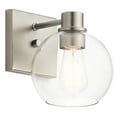 thumbnail image 4 of 1 Light Modern Farmhouse Steel Wall Sconce with Clear Round Glass-8 inches H By 6.5 inches W-Olde Bronze Finish Bailey Street Home 147-Bel-2748827, 4 of 5