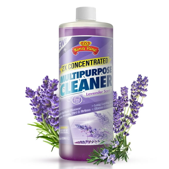 King Pine Concentrated Lavender Multi-Surface Cleaner Industrial Strength Original, Lavender, 16 FL oz