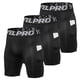 thumbnail image 1 of Paquete de 3 pantalones cortos de compresión para hombre Ropa interior de entrenamiento activo con bolsillo, 1 of 7