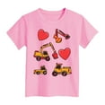 thumbnail image 4 of Toddler Girl Shirt Baby Girls Short Sleeve 0-24 Months 2t 3t 4t 5t 6t 7t T-Shirts Soft Cotton Tee Toddler Girl Clothes Gibobby,13-14 Years,Pink, 4 of 4