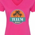 thumbnail image 4 of Inktastic Tulum Mexico Vacation Gift Women's V-Neck T-Shirt, 4 of 5