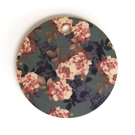 

Society6 Emanuela Carratoni Moody Florals Round Cutting Board 11.5 x 11.5