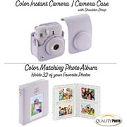 Fujifilm Instax Mini 12 Instant Camera + Quality Photo Value Bundle, Case, Decoration Stickers, Frames, Photo Album, (Lilac Purple)