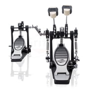 Double Kick Drum Pedal for Bass Drum by GRIFFIN - Deluxe Twin Set Foot Pedal - Quad Sided Beater Heads - Dual Pedal Two Chain Drive Hardware by