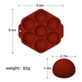 thumbnail image 4 of Moule en silicone à 7 trous en forme de sphère pour chocolat et demi-sphère pour la fabrication de mousse en forme de dôme de gâteau au chocolat, 4 of 4