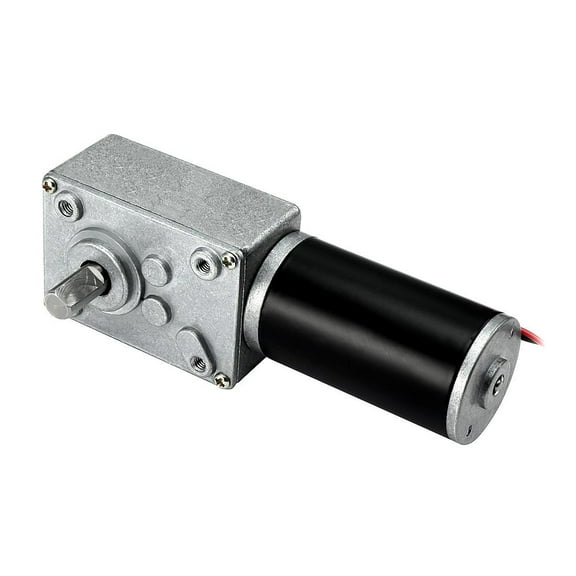 Unique Bargains DC 24V 25RPM High Torque Electric Power Speed Reduce Turbine Worm Gear Box Motor