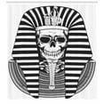 thumbnail image 3 of Ambesonne King Shower Curtain, Egypt Pharaoh Ruler Mummy, 69"Wx75"L, Black and White, 3 of 3