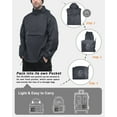 thumbnail image 5 of 33,000ft Men's Rain Jacket Waterproof Lightweight Packable Rain Pullover for Hiking Golf Running, 5 of 6