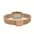 thumbnail image 4 of Alfred Sung Ladies Horizon Rose Gold Black Dial Mesh Watch, 4 of 5