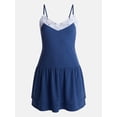 thumbnail image 5 of No Boundaries Lace Trim Tiered Mini Dress, Women's XXS-XXL, 5 of 5
